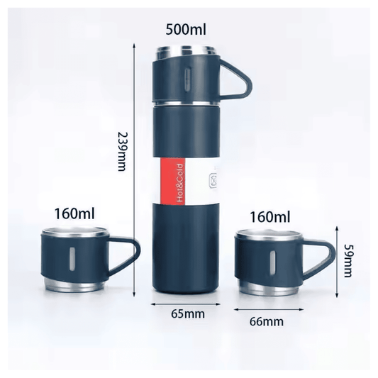 Termo Doble con Tazas